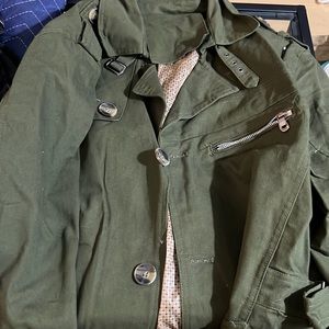 Green Army Style Coat